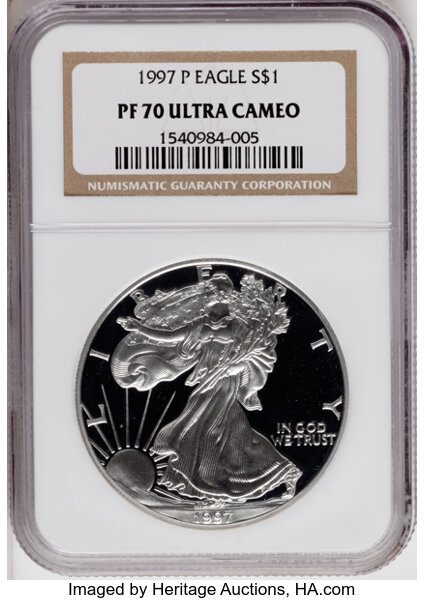 1997-P $1  Silver Eagle PR DCAM thumbnail 3