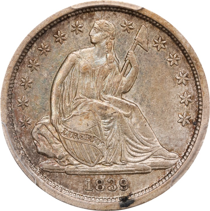 1839 10c No Drapery MS thumbnail 2