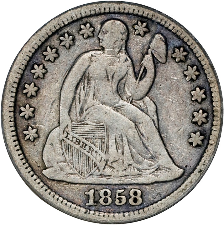 1858-S 10c MS thumbnail 4