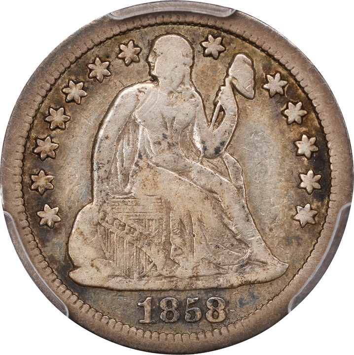1858-S 10c MS thumbnail 5