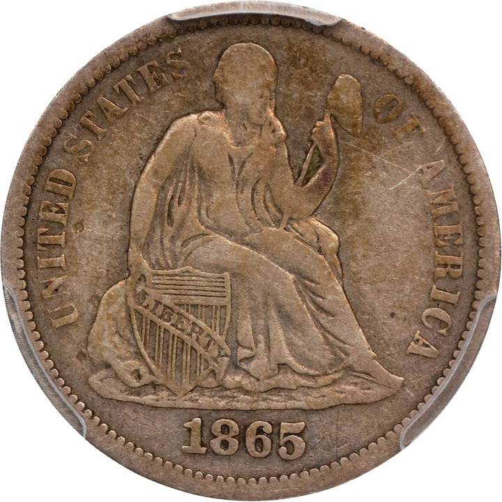 1865-S 10c MS thumbnail 2