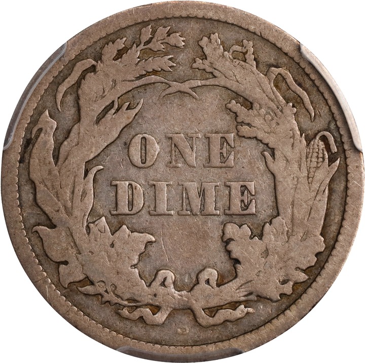 1865-S 10c MS64 CAC thumbnail 22