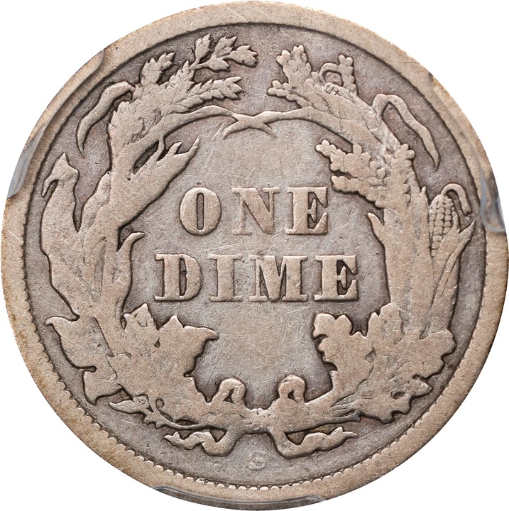 1866-S 10c AG3 CAC thumbnail 23