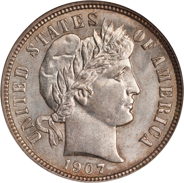 1907-D 10c MS thumbnail 3