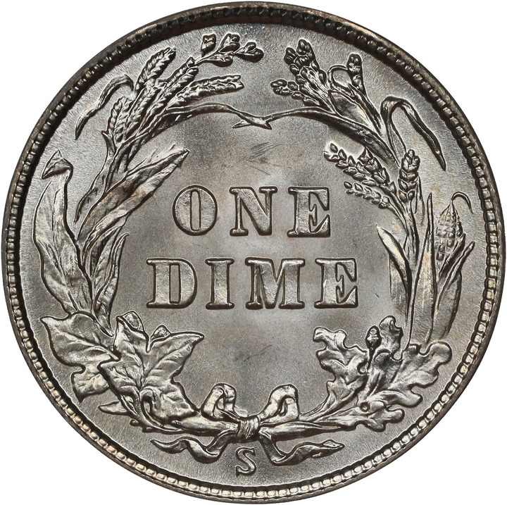 1913-S 10c MS66 thumbnail 2