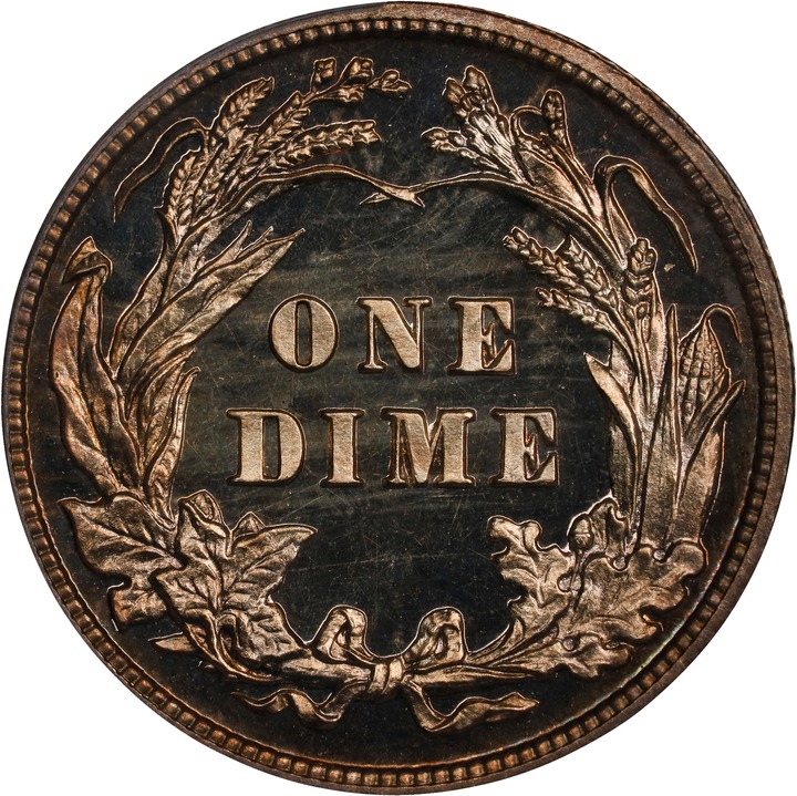 Barber Dime 10c 1892-1916 [Type] PR64 thumbnail 5