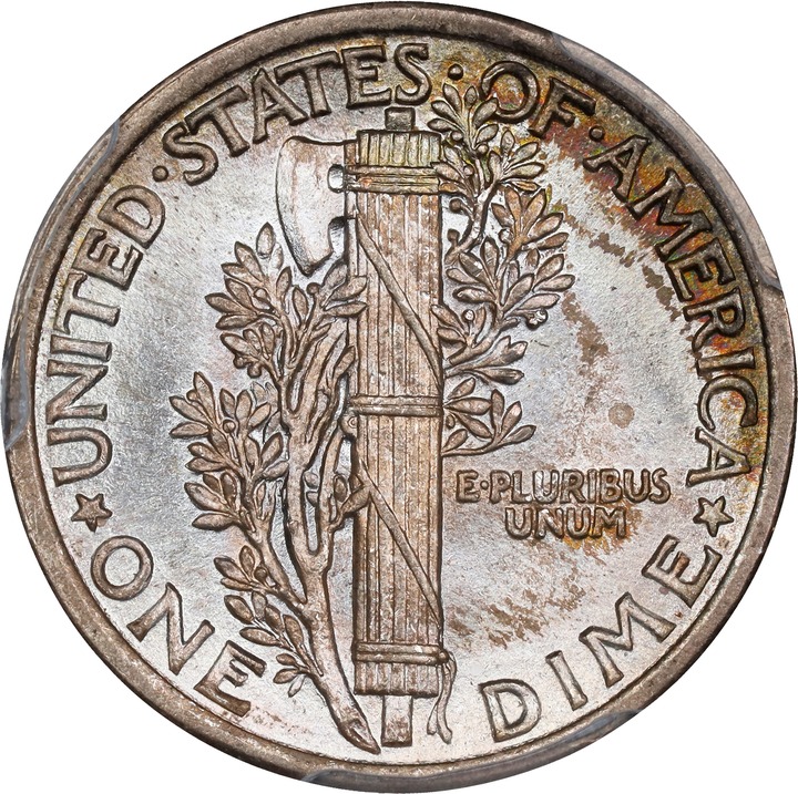 1916 10c Mercury MS FB MS67 FB thumbnail 4