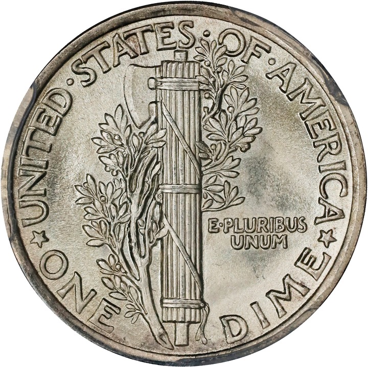 1916 10c Mercury MS FB MS66 FB thumbnail 2