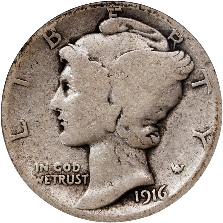 1916-D 10c MS thumbnail 10
