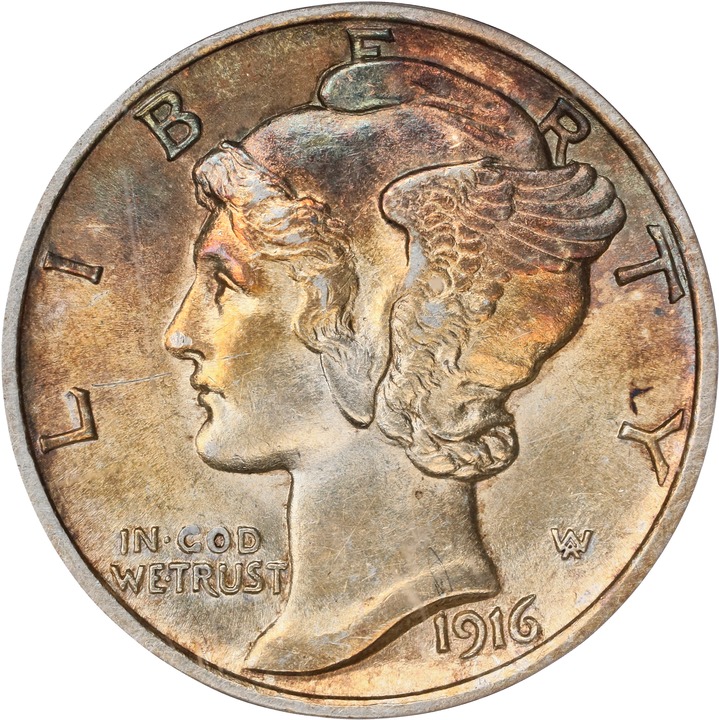 1916-D 10c MS FB thumbnail 3