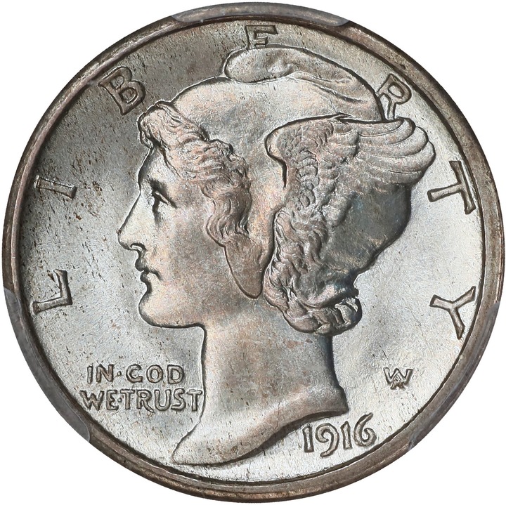 1916-S 10c Mercury MS thumbnail 4