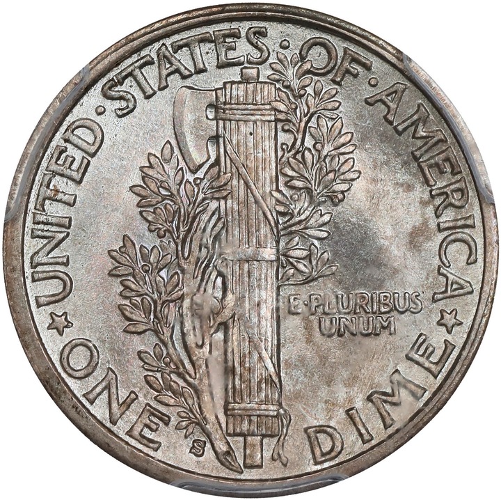 1916-S 10c Mercury MS67 thumbnail 3
