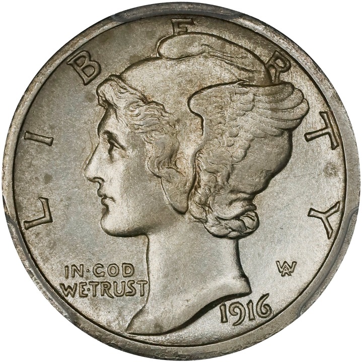 1916-S 10c Mercury MS FB thumbnail 5