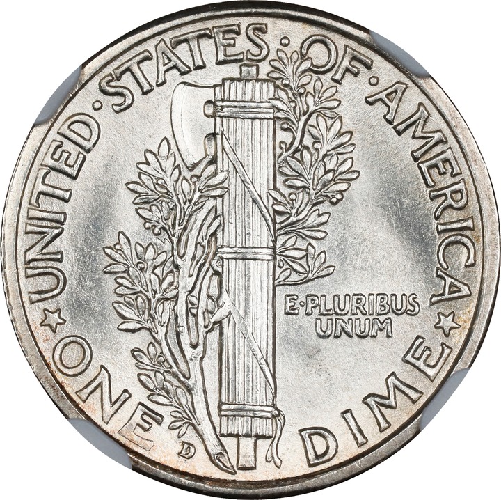 1917-D 10c MS FB MS64 FB thumbnail 2