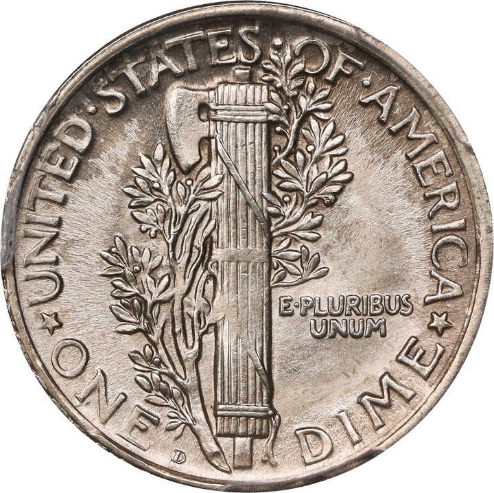 1918-D 10c MS64 thumbnail 2