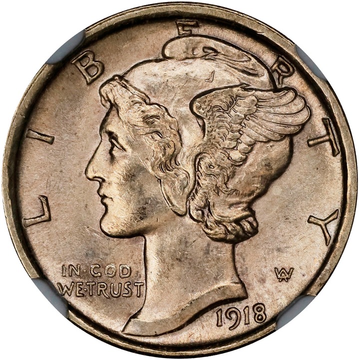 1918-D 10c MS FB thumbnail 3