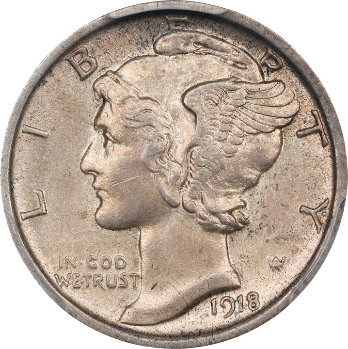1918-S 10c MS FB thumbnail 3