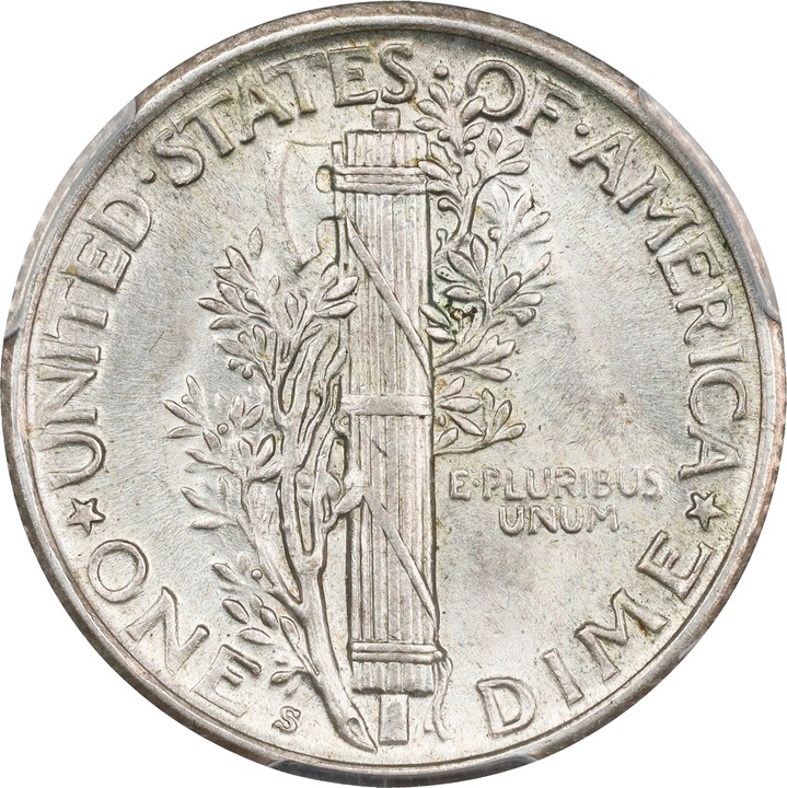 1919-S 10c MS63 thumbnail 2