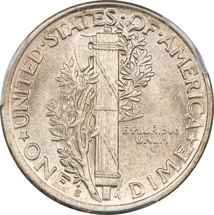 1920-S 10c MS FB AU58 FB thumbnail 2