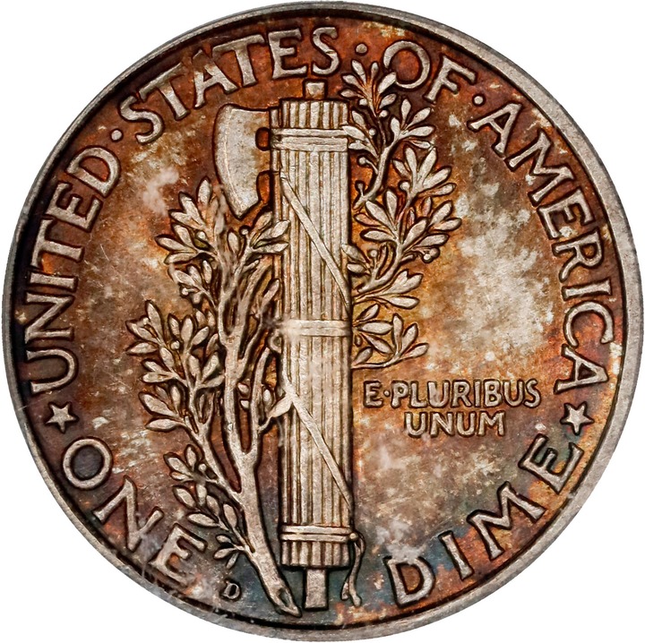 1921-D 10c MS FB MS60 FB thumbnail 15