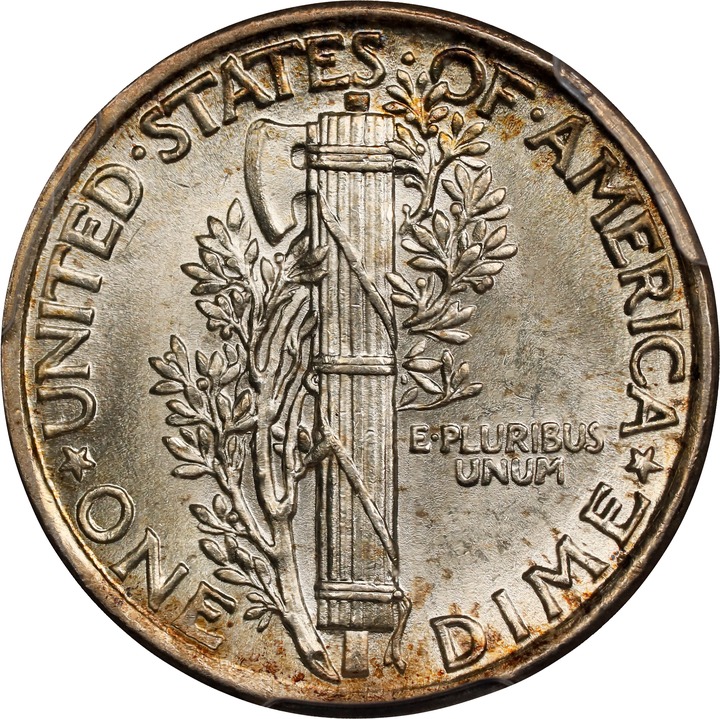 1925 10c MS FB MS63 FB thumbnail 2