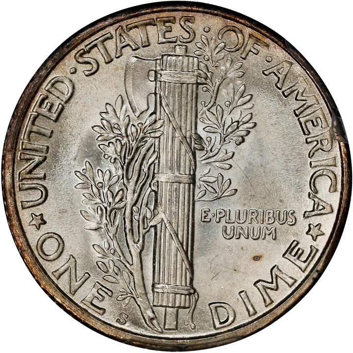 1925-S 10c MS FB AU58 FB thumbnail 22