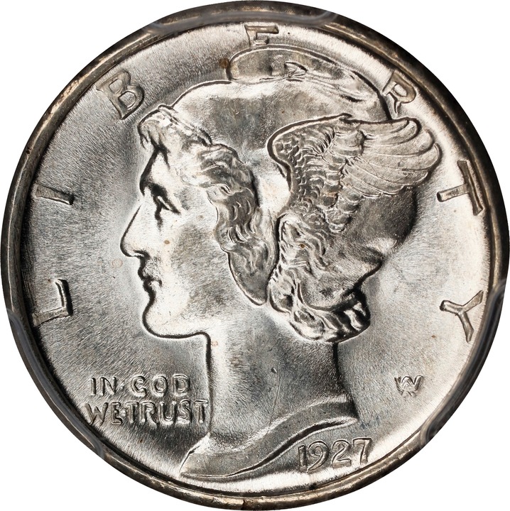 1927-D 10c MS thumbnail 3
