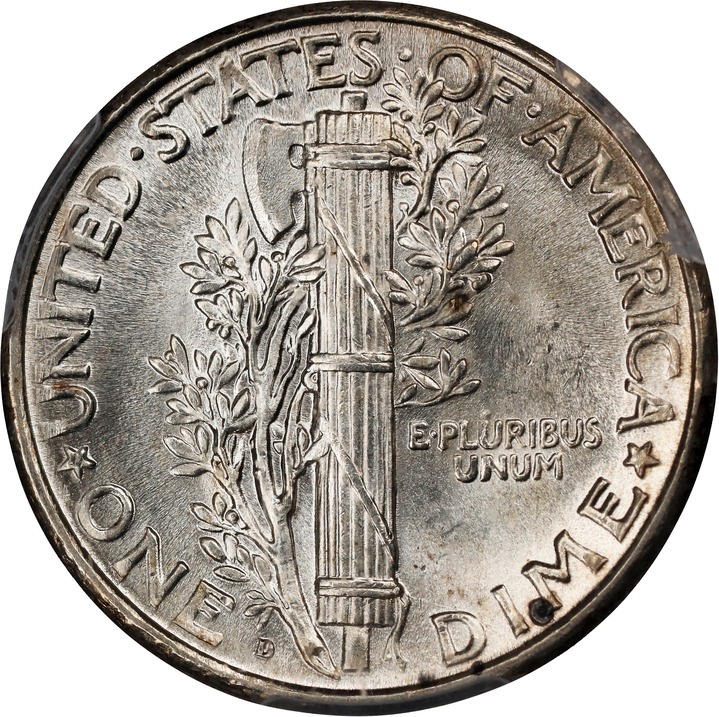 1927-D 10c MS66 thumbnail 6