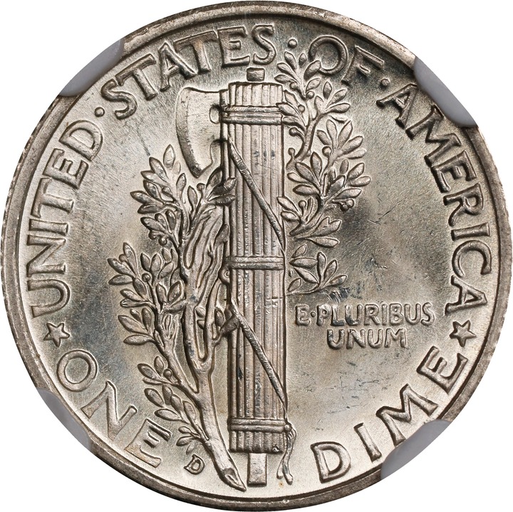 1938-D 10c MS FB MS66 FB thumbnail 2