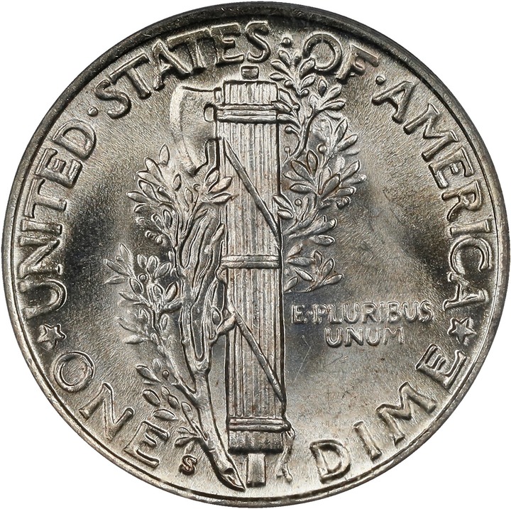 1939-S 10c MS FB MS62 FB thumbnail 14