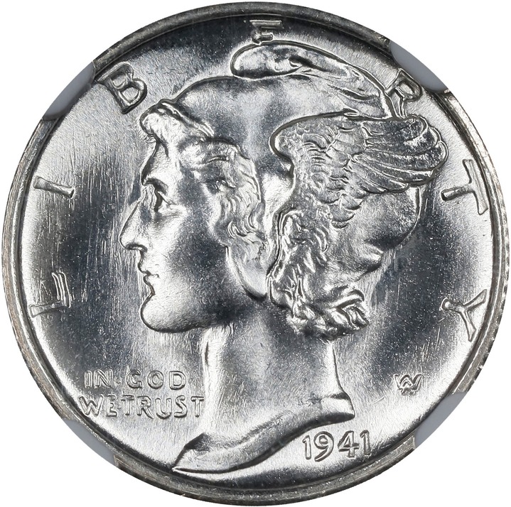 1941-S 10c MS FB MS67 FB thumbnail 2