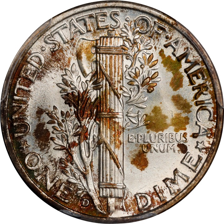 1944-D 10c MS FB MS67 FB thumbnail 10