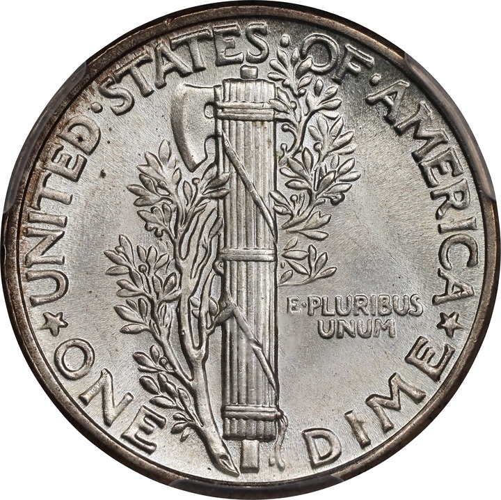 1945 10c MS FB MS65 FB thumbnail 2