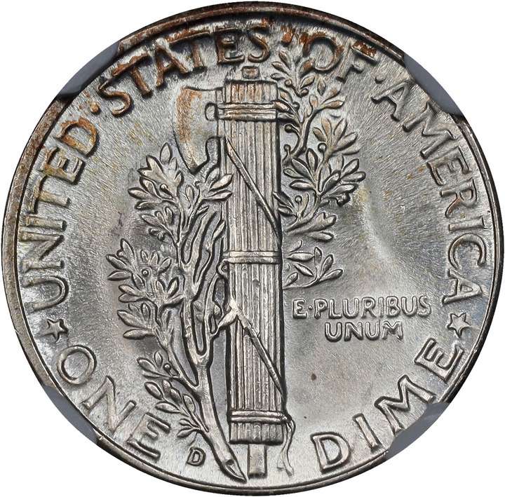 1945-D 10c MS FB MS67 FB thumbnail 6