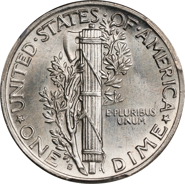 1945-S 10c Micro S AU58 thumbnail 21