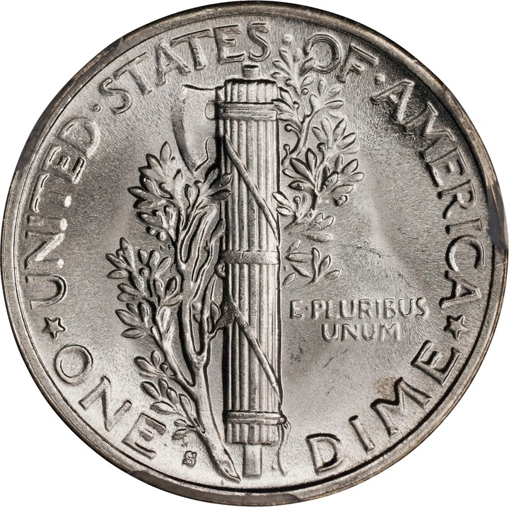 1945-S 10c Micro S AU58 thumbnail 23