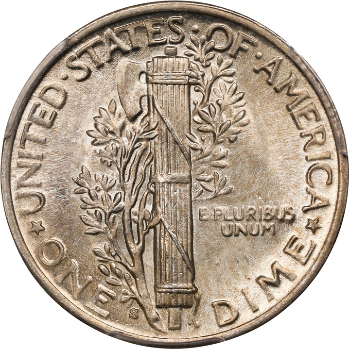 1945-S 10c Micro S AU58 thumbnail 25