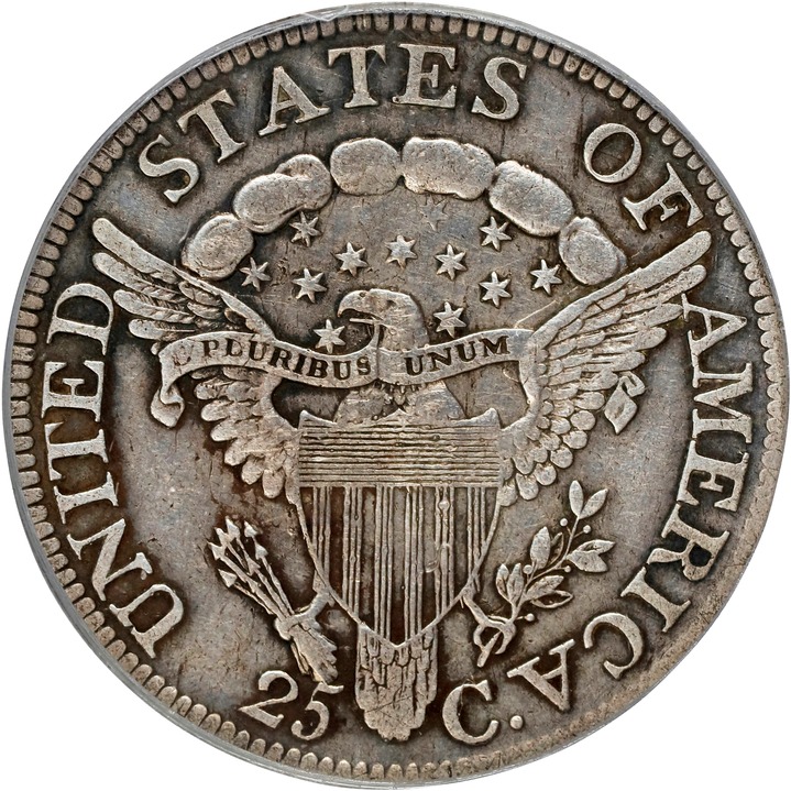 Draped Bust Quarter 25c Heraldic Eagle, 1804-1807 [Type] VF25 thumbnail 2