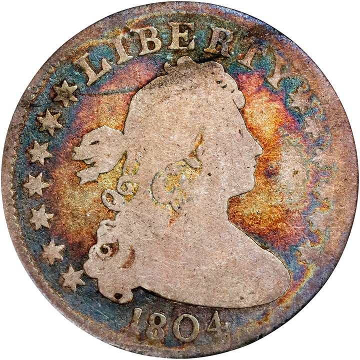 Draped Bust Quarter 25c Heraldic Eagle, 1804-1807 [Type] P1 thumbnail 7