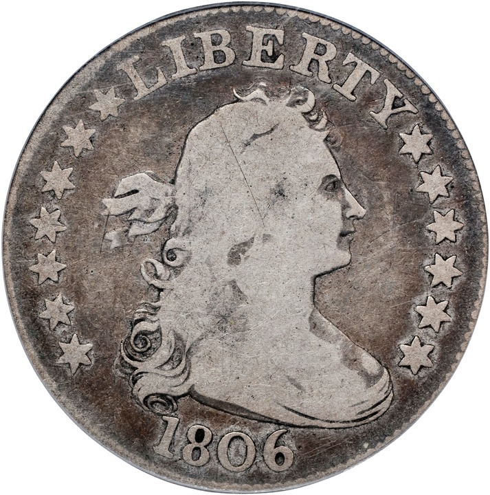 Draped Bust Quarter 25c Heraldic Eagle, 1804-1807 [Type] P1 thumbnail 11