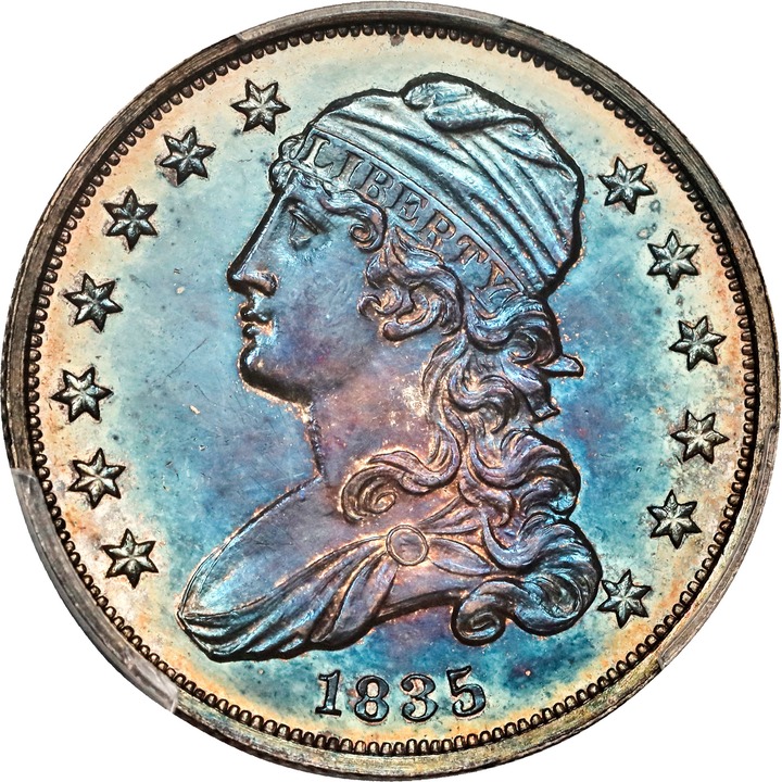 Image for 1835 25c PR64