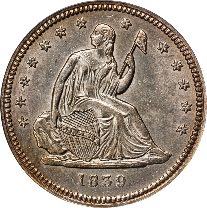 1839 25c No Drapery MS thumbnail 3
