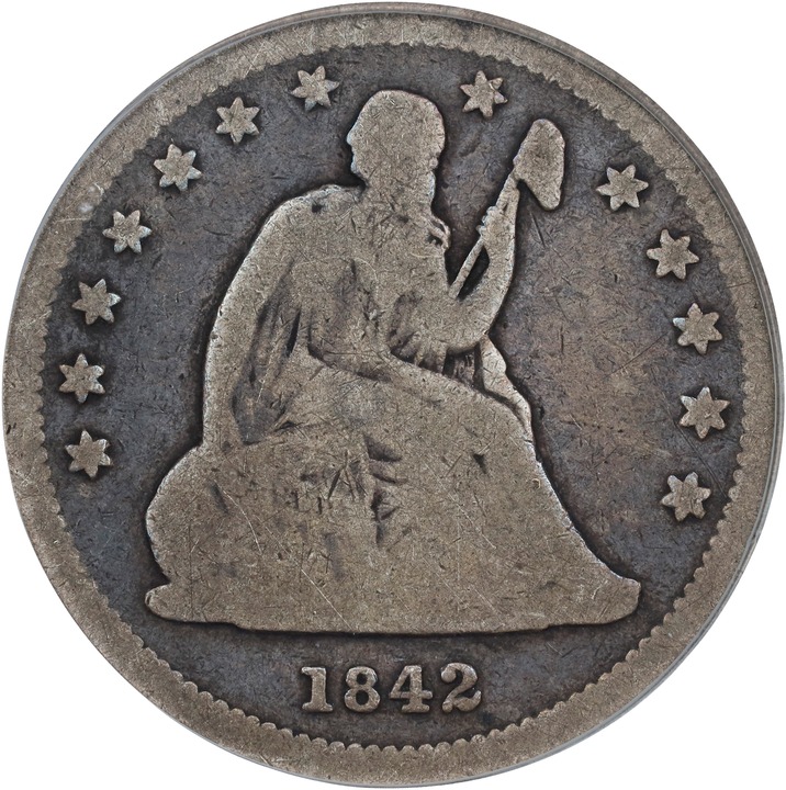 1842-O 25c Small Date MS thumbnail 2