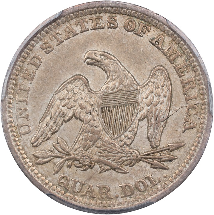1843 25c AU55 thumbnail 2