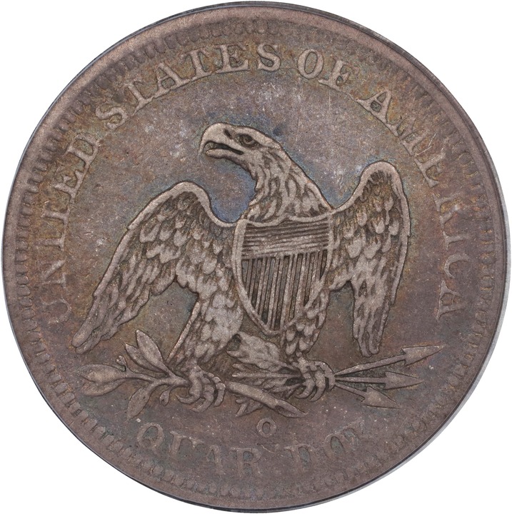 1843-O 25c Small O VF35 thumbnail 2