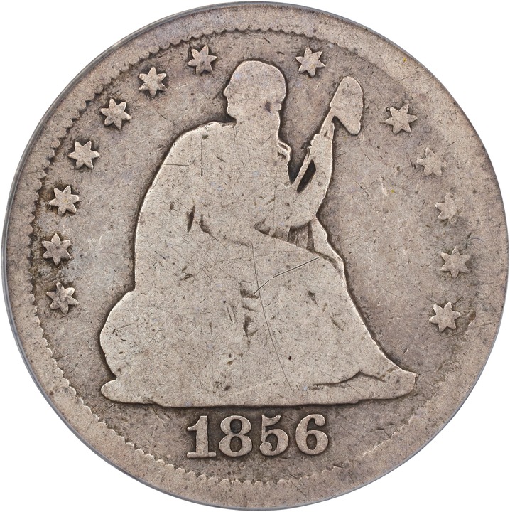 1856-S/S 25c Large S over Small S MS thumbnail 2