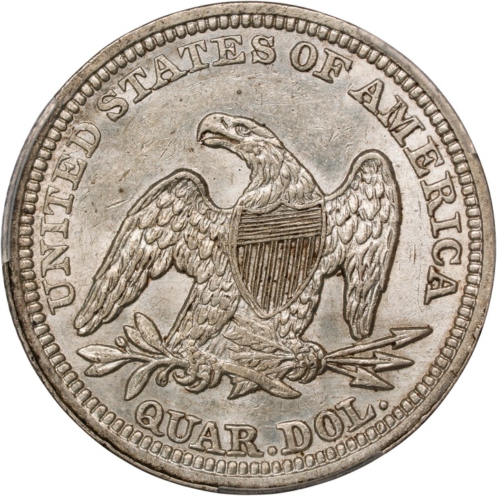 1859 25c AU58 thumbnail 2