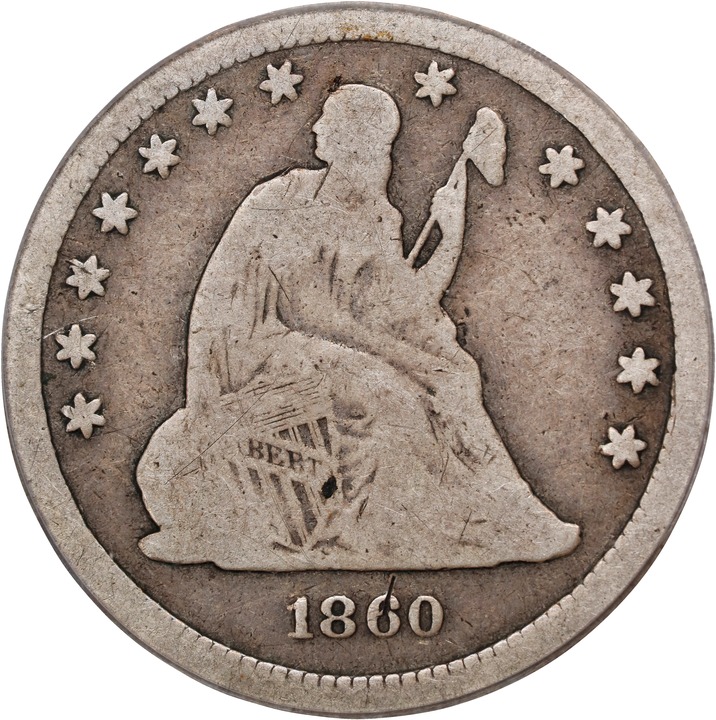 1860-S 25c MS thumbnail 3