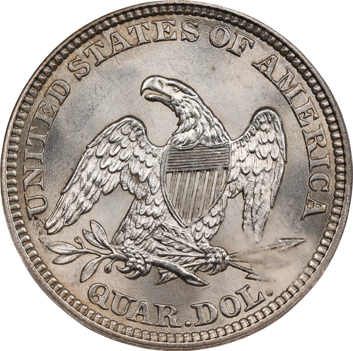 1861 25c MS68 thumbnail 2