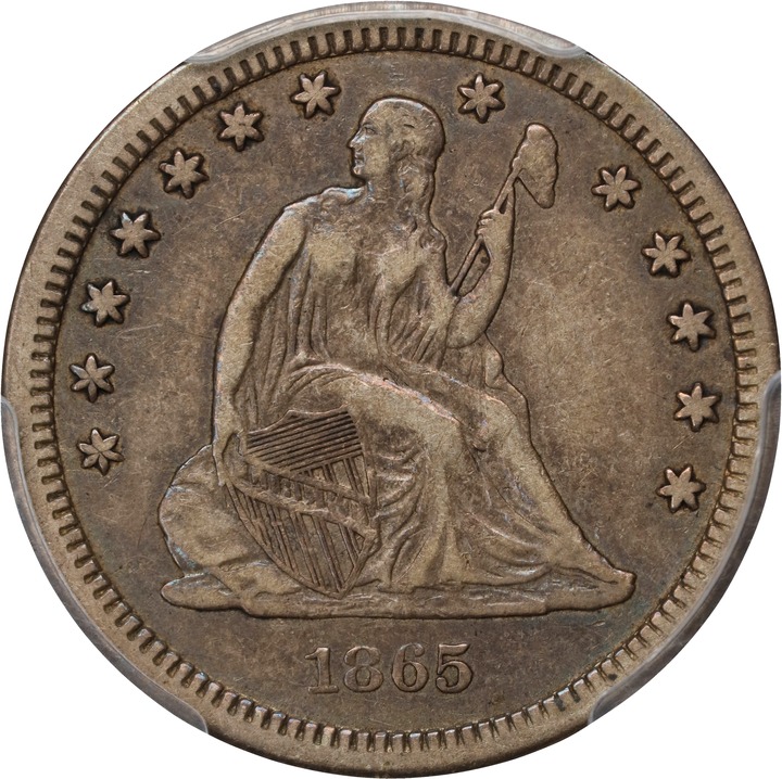 1865-S 25c MS thumbnail 2